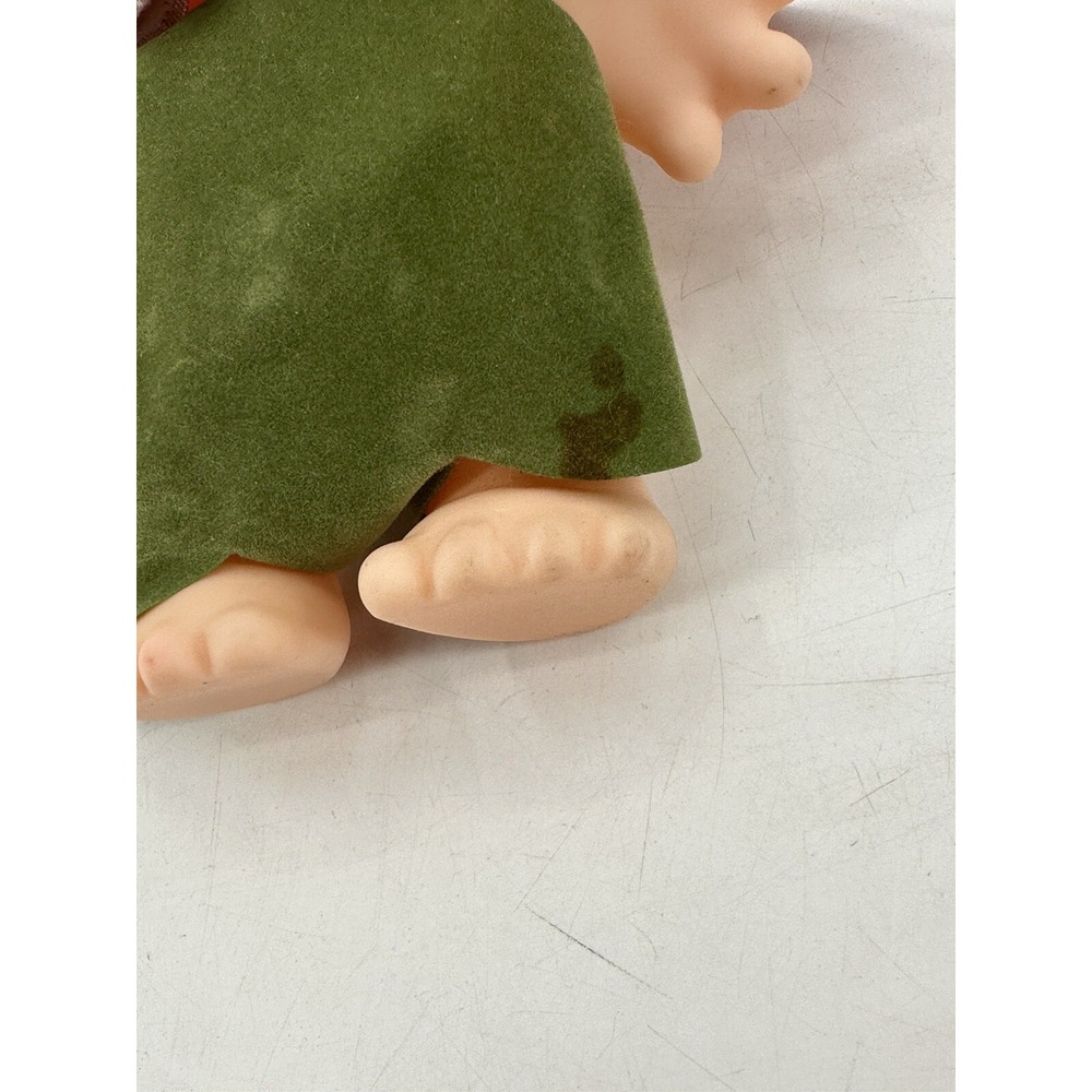 UN CO 1977 Orange Hair 7" Kewpie Doll Pixie Flower Uneeda Hong Kong‎ Pebbles - Picture 9 of 10